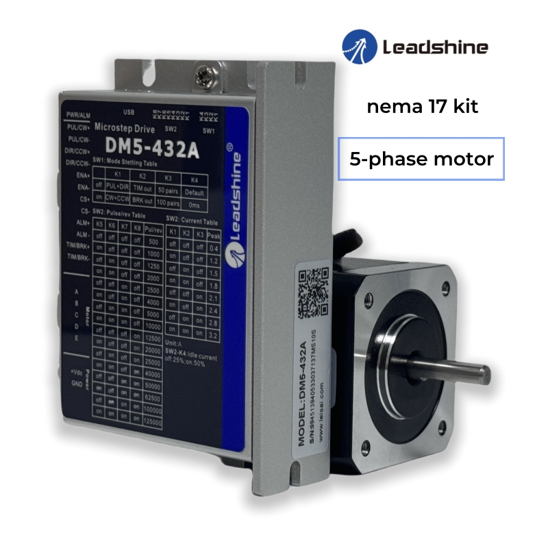 Stepper Motor Nema17 - Leadshine 0,72 Grad Nema17 CNC-Kit Treiber-Kit