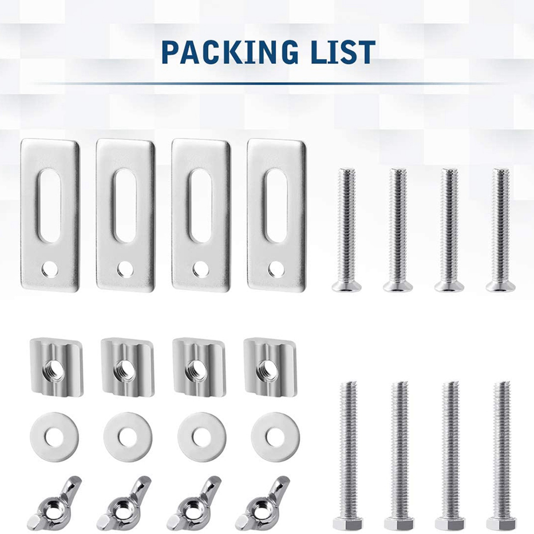 3018 Cnc - A19F-8 Pack T-Track-Klemmen, Mini-T-Track-Halteklemmen-Set, kompatibel mit