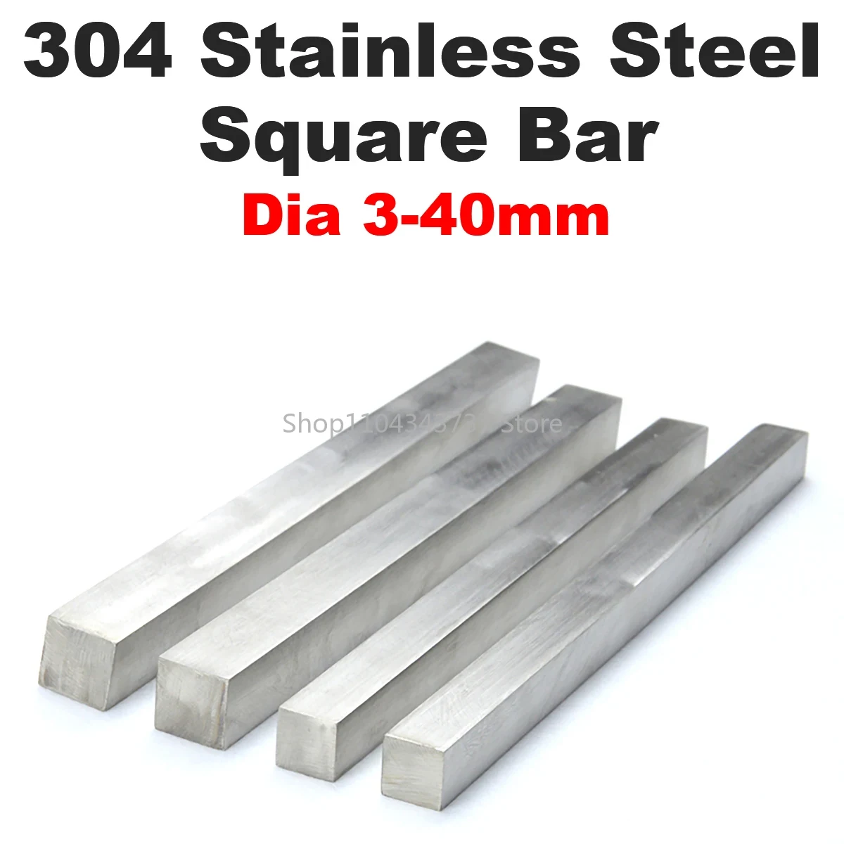 Linear Rod 8Mm - Vierkantstange aus Edelstahl 304, lineare Stahlstange,