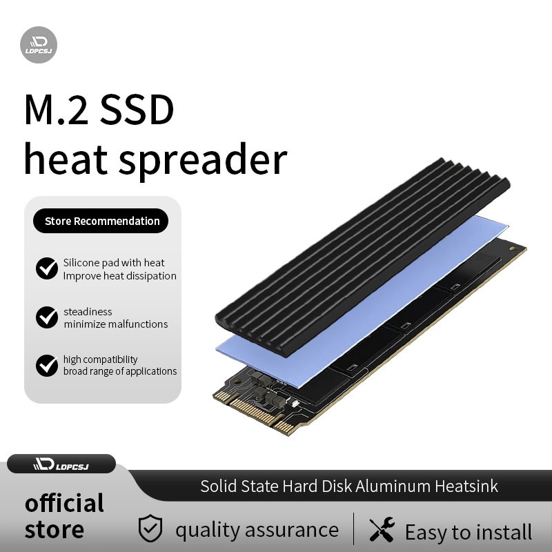 Aluminium Extrusion - M.2 SSD-Kühlkörper, Aluminium-NVMe-Kühler 2280, Solid-State-Laufwerke, Kühler