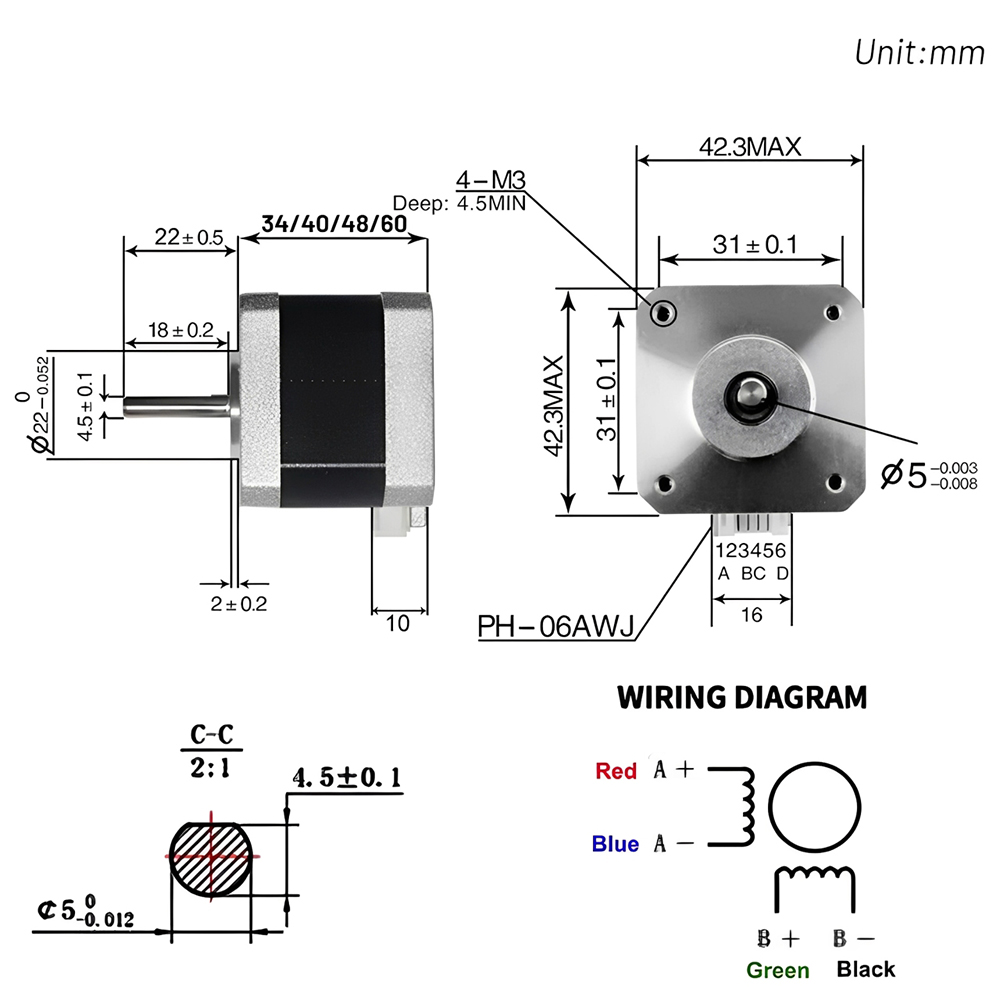 Nema 17 42mm Schrittmotor Open – Stepper Motor Nema17 Bewertung und Preis