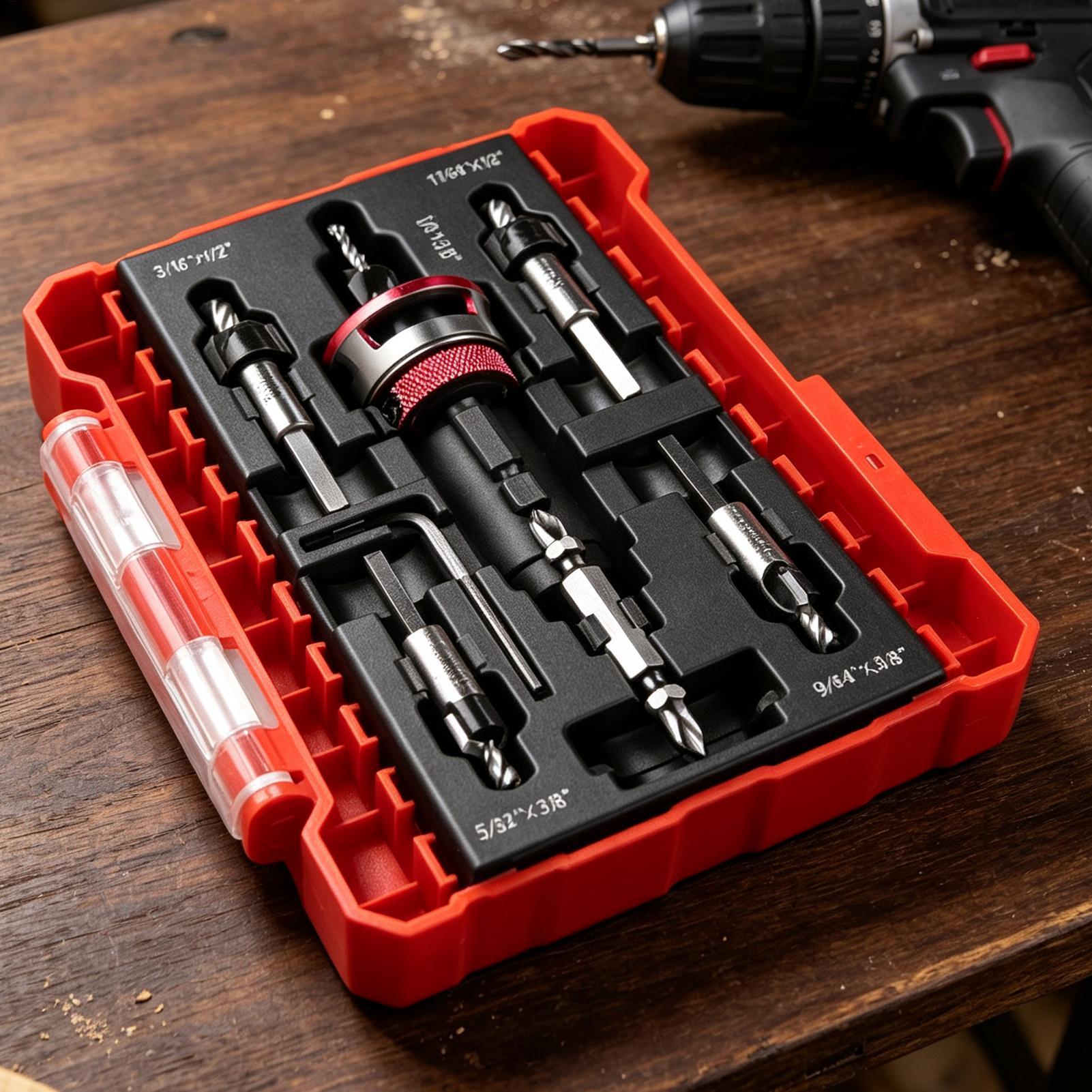 Satz von Senkbohrern mit einst – Drill Bit Set Bewertung und Preis