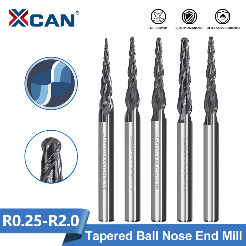 Xcan Fräser 2 Flöten kugel Nas – End Mill Set Bewertung und Preis