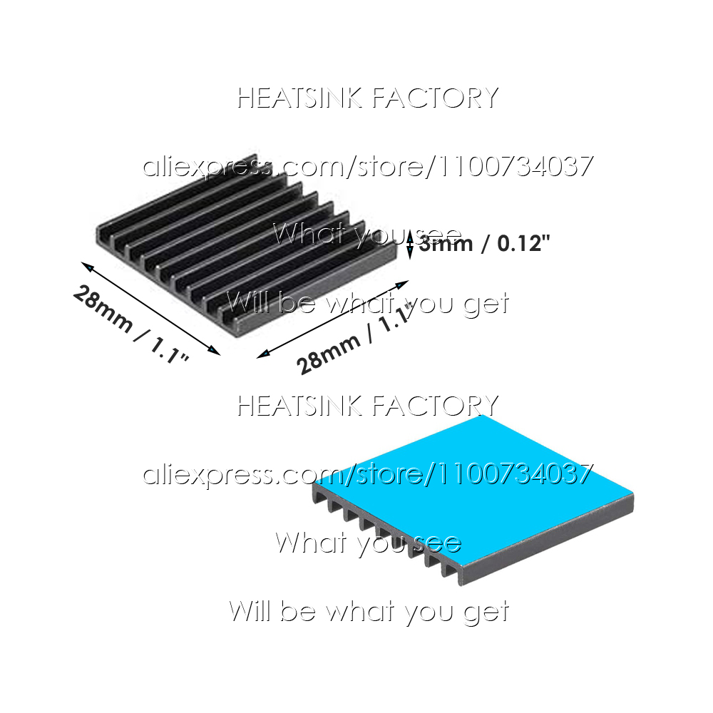 28x28x3mm Silber/Schwarz Eloxi – Aluminium Extrusion Bewertung und Preis