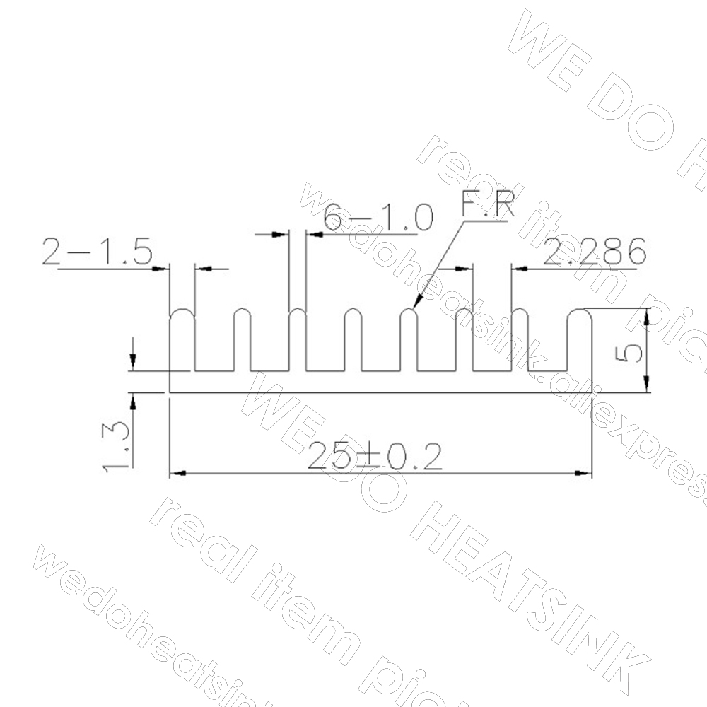 25x25x5mm Schwarzer Kühlkörper – Aluminium Extrusion Bewertung und Preis