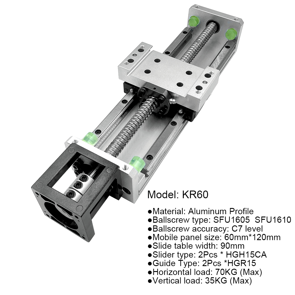 Gleitende Tischkugelumlaufspin – Nema23 Stepper Bewertung und Preis