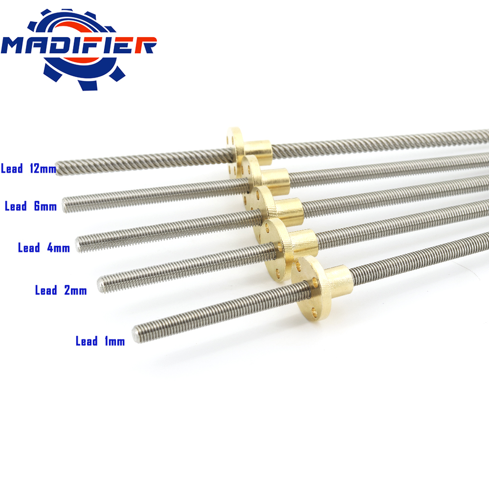 304 edelstahl T6 schraube läng – Lead Screw 8Mm Bewertung und Preis