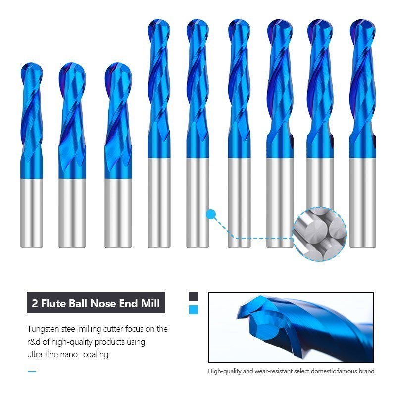 XCAN Ball Nase Ende Mühle 3,17 – End Mill Set Bewertung und Preis