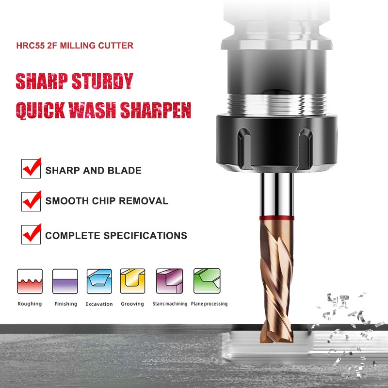 Shazam TGR-HRC55 2f farb kreis – End Mill Set Bewertung und Preis